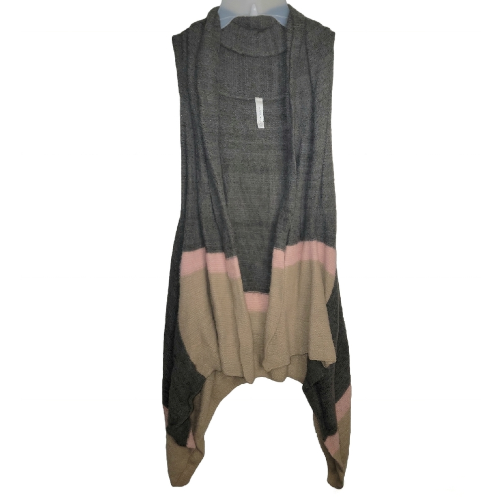 NWOT Sleeveless Cardigan Vest - Colorblock - One Size (OS)